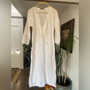 J. Crew‎ White Maxi Dress Coverup Women’s XS Preloved